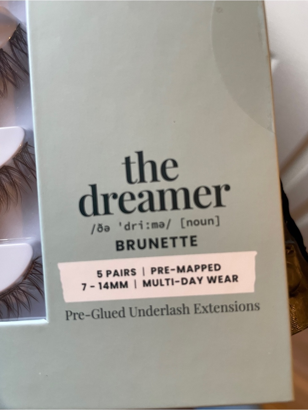 The Dreamer Brunette Pre-Glued Underlash Extensions — Brown